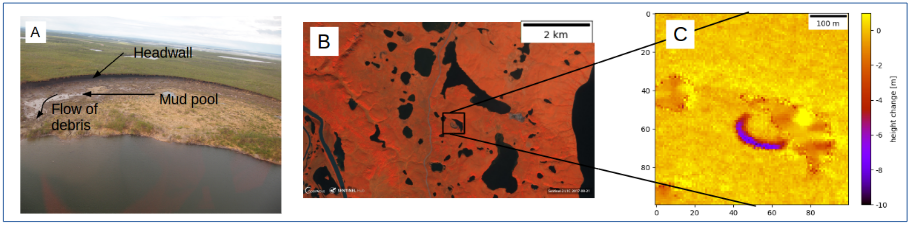 Enlarged view: DEM differencing to monitor permafrost thawing